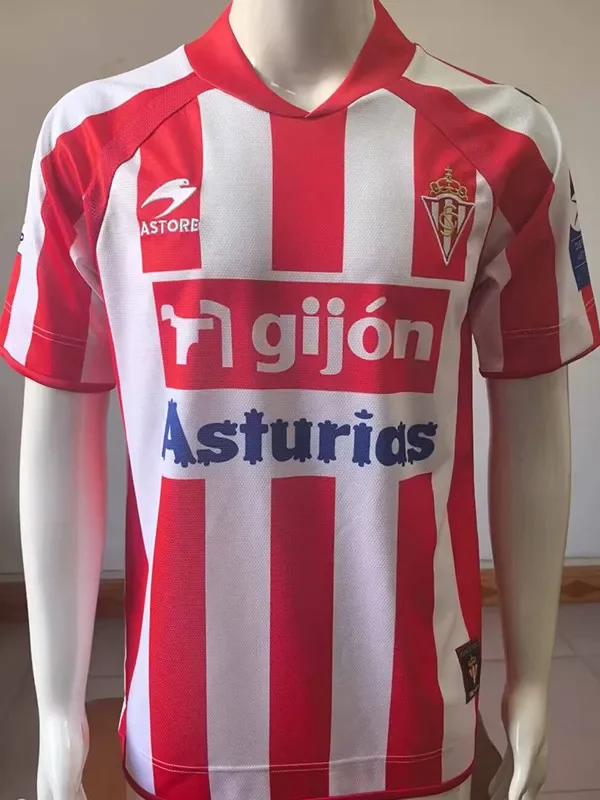 2008-2009 Gijon Home Retro Soccer Jersey
