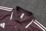 25-26 Man Utd Grey purple Polo Tracksuit #C2537