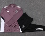 25-26 Man Utd Grey purple Jacket Tracksuit #A2550
