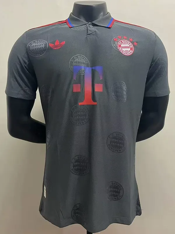 25-26 Bayern Grey Casual Player Version Soccer Jersey
