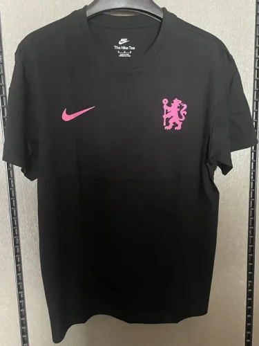 25-26 CHE Black High Quality Casual T-Shirt #圆领