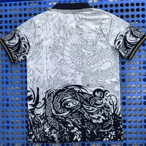 25-26 RMA White Polo short sleeve (三叶龙)有领