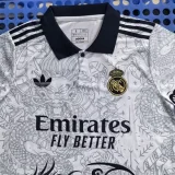 25-26 RMA White Polo short sleeve (三叶龙)有领