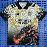 25-26 RMA Yellow White Polo short sleeve (龙)有领