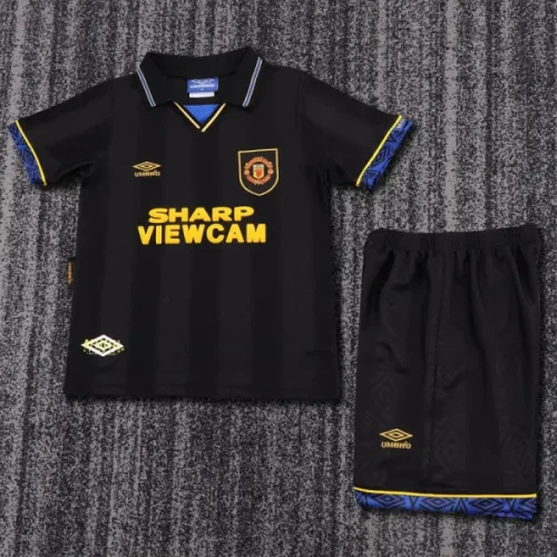 1993-1994 Man Utd Away Kids Retro Soccer Jersey