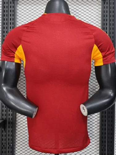 25-26 Roma Home Player Version Soccer Jersey