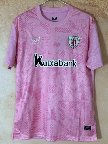 25-26 Bilbao Pink Goalkeeper Fans Soccer Jersey
