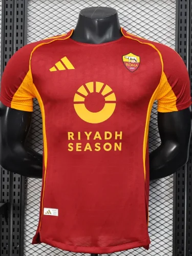 25-26 Roma Home Player Version Soccer Jersey