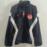 25-26 PSG Jordan Black Windbreaker