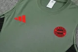 25-26 Bayern Army green Tank top and shorts suit