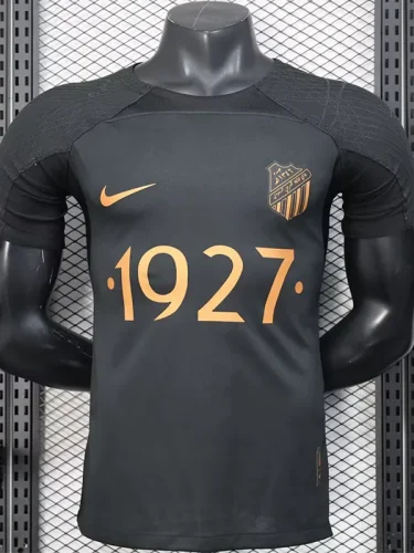 2025 Ittihad Black Special Edition Player Version Training shirts (黄广告)