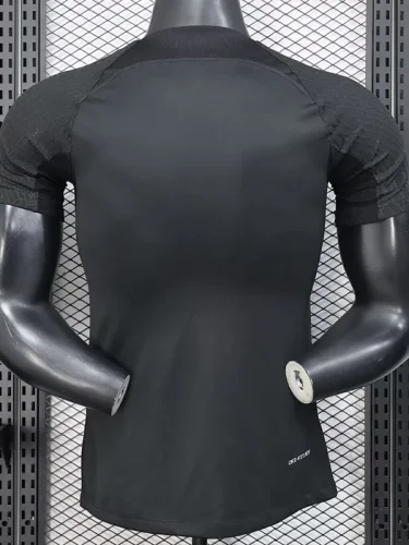 2025 Ittihad Black Special Edition Player Version Training shirts (黄广告)