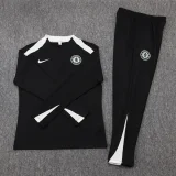 25-26 CHE Black Half Pull Tracksuit (半拉链)