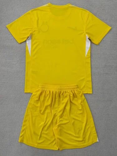 25-26 INT Yellow GoalKeeper Kids Soccer Jersey