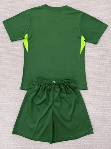 25-26 CHE Green Goalkeeper Kids Soccer Jersey