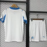25-26 Marseille Home Kids Soccer Jersey
