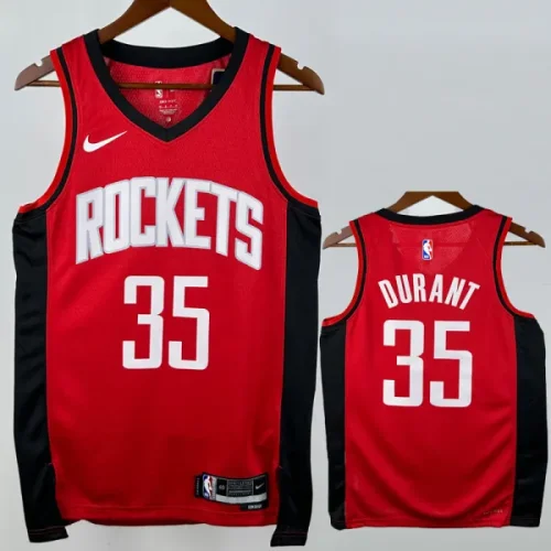 22-23 ROCKETS DURANT #35 Red Top Quality Hot Pressing NBA Jersey