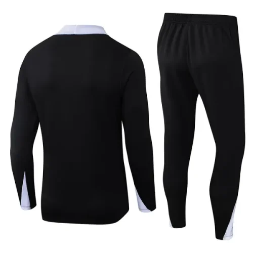 25-26 Corinthians Black Half Pull Tracksuit (半拉链)