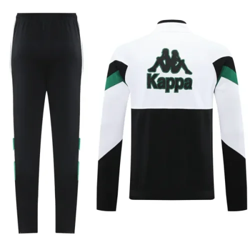 25-26 Real Betis White Black Jacket Tracksuit #01