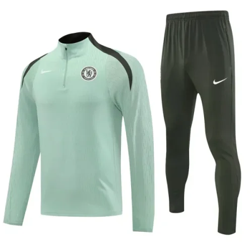 25-26 CHE Light green Half Pull Tracksuit (半拉链)