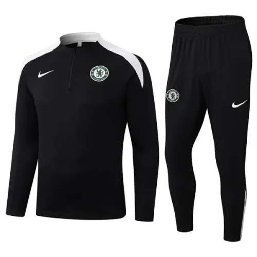25-26 CHE Black Half Pull Tracksuit (半拉链)