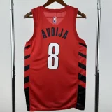 22-23 TRAIL, BLAZERS AVDIjA #8 Red Top Quality Hot Pressing NBA Jersey (Trapeze Edition)飞人版
