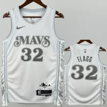 24-25 Dallas Mavericks FLAGG #32 White City Edition Top Quality Hot Pressing NBA Jersey 24-25 Dallas Mavericks FLAGG #32 White City Edition Top Quality Hot Pressing NBA Jersey