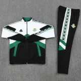 25-26 Real Betis White Black Jacket Tracksuit #01