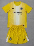 25-26 INT Yellow GoalKeeper Kids Soccer Jersey