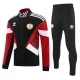 25-26 Man Utd Black Red Jacket Tracksuit #F14
