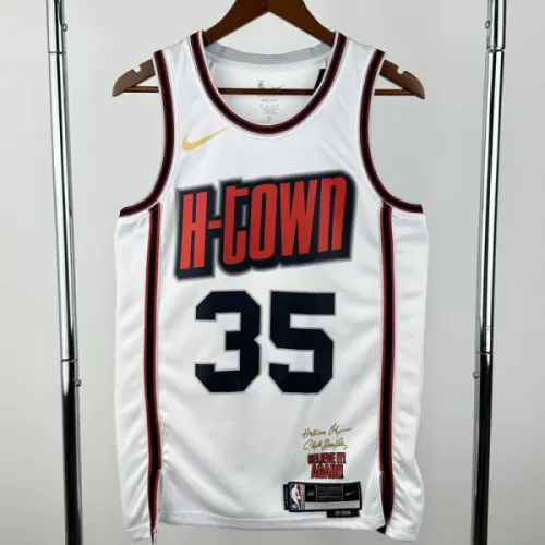 24-25 ROCKETS DURANT #35 White city Edition Top Quality Hot Pressing NBA jersey