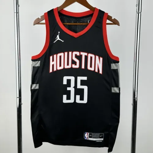 23-24 Rockets DURANT #35 Black Top Quality Hot Pressing NBA Jersey (Trapeze Edition)人版