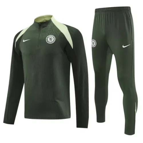25-26 CHE Army green Half Pull Tracksuit (半拉链)
