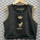 25-26 Mexico Gold Cup Black Women Yoga Vest (女)