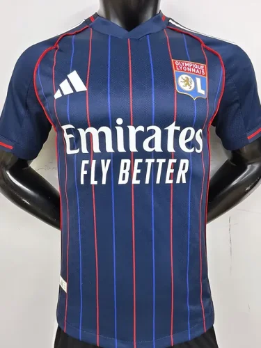 25-26 Lyon Away Player Version Soccer Jersey