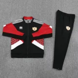 25-26 Man Utd Black Red Jacket Tracksuit #F14