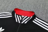 25-26 Man Utd Black Red Jacket Tracksuit #F14