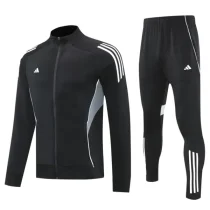 2025 AD Black Jacket Tracksuit #2319
