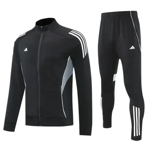 2025 AD Black Jacket Tracksuit #2319
