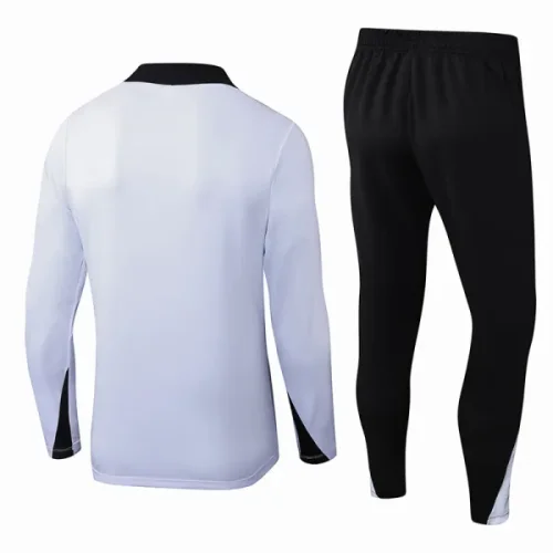 25-26 Corinthians White Half Pull Tracksuit (半拉链)