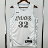 24-25 Dallas Mavericks FLAGG #32 White City Edition Top Quality Hot Pressing NBA Jersey