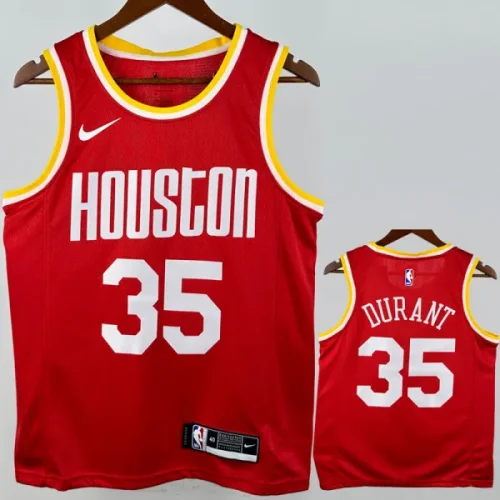 ROCKETS DURANT #35 Red Retro Top Quality Hot Pressing NBA jersey