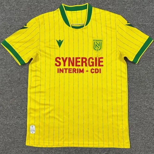 25-26 Nantes Home Fans Soccer Jersey