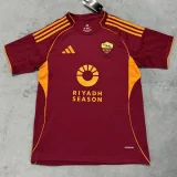 25-26 Roma Home Fans Soccer Jersey(前广告)
