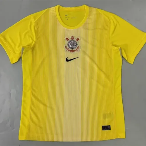 25-26 Corinthians Yellow Goalkeeper Soccer Jersey