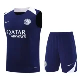 25-26 INT Royal blue Tank top and shorts suit