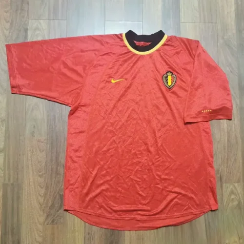 2000 Belgium Home Retro Soccer Jersey