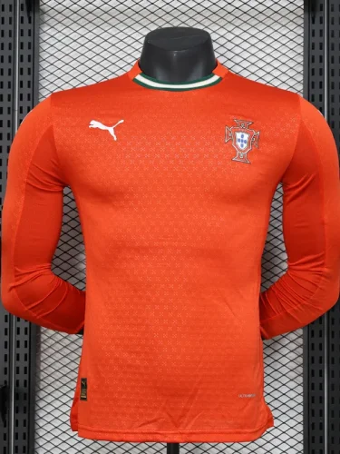 25-26 Portugal Home Long Sleeve Player Version Soccer Jersey(长袖球员)(PM)