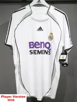 2006-2007 RMA Home Player Version 球员 Retro Soccer Jersey