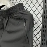 D980 AD Black Casual Short Pants